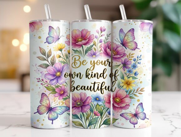 Download Floral Inspirational Quote Tumbler Wrap - Inspirational quote tumbler Collection