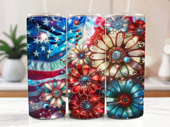 Download Flag Tumbler Wrap Country Sunflowers - Premium Resources