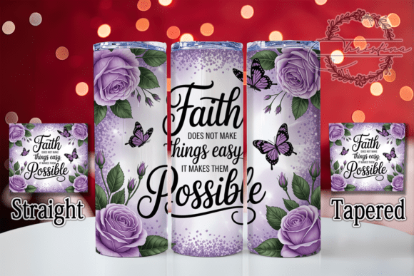 Download Faith Inspirational Quote Tumbler Wrap - Inspirational quote tumbler Collection